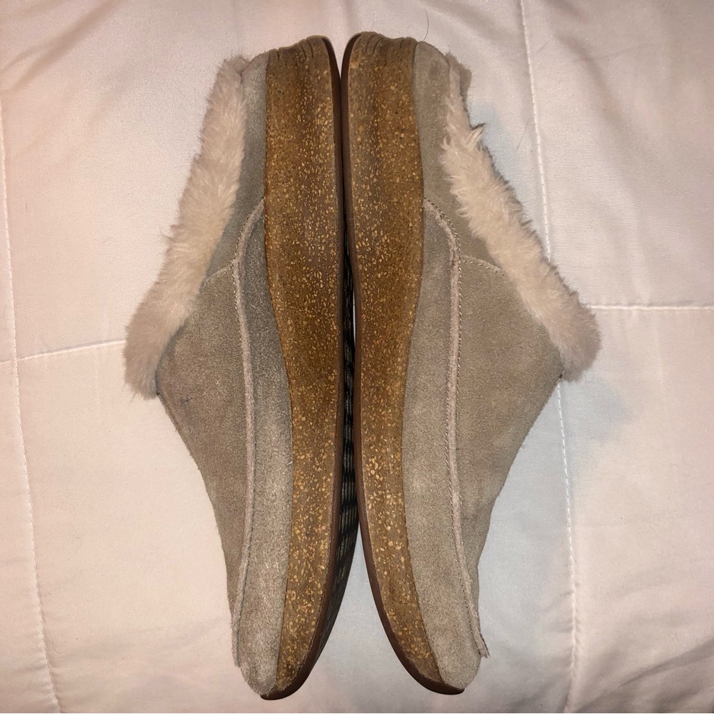 Taos Footwear mules tan suede with Soft Lining